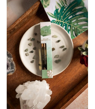 10 ml. Healing Stones Roll-On Perfume Oil in Tubular Glass Bottle HSRL10 Selenite Crystal