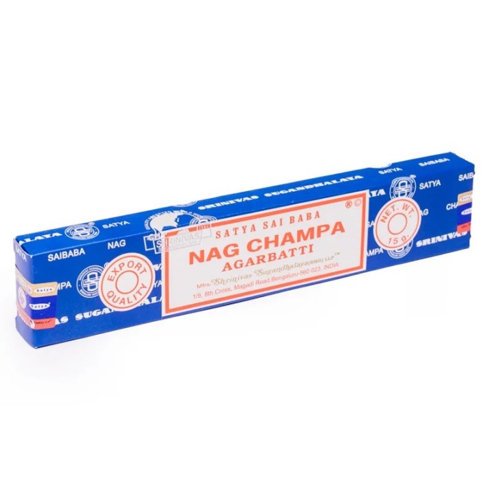 Kadzidła Orientalne Nag Champa Aż 12 opakowań x 15g Satya Sai Baba Agarbatti