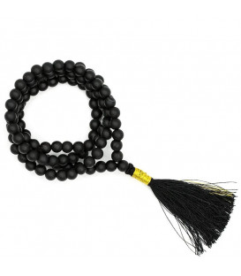 Mala Shungite AA jakość 108 koralików 0,6 cm + woreczek brokatowy