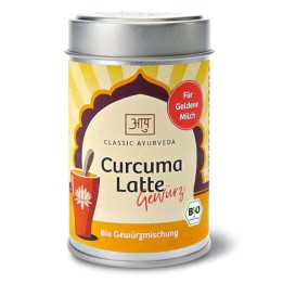 Organiczna mieszanka przypraw do mleka Golden Milk (Bio Curcuma Latte) 50g Classic Ayurveda