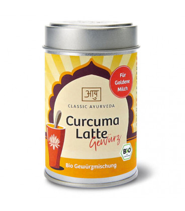 Organiczna mieszanka przypraw do mleka Golden Milk (Bio Curcuma Latte) 50g Classic Ayurveda