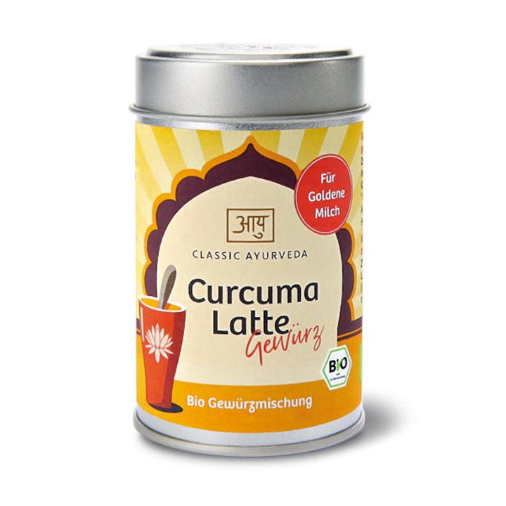 Organiczna mieszanka przypraw do mleka Golden Milk (Bio Curcuma Latte) 50g Classic Ayurveda