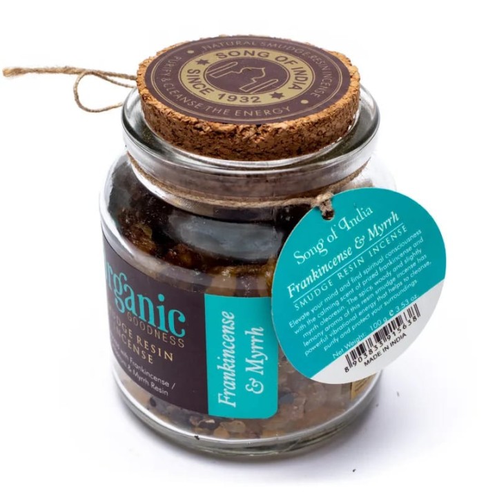 Frankincense & myrrh smudge resin incense 100g