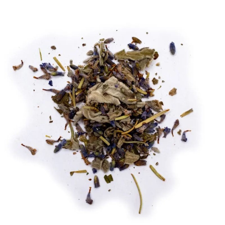 Kadzidło sypkie Szałwia & Lawenda, szklany słoik 25g, Organic Goodness Song of India