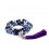 Mala amethyst/ aventurine/ rock crystal + ohm 0.8cm