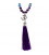 Mala amethyst/ aventurine/ rock crystal + ohm 0.8cm