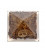 Orgonit Piramida Tygrysie Oko, symbol Drzewo życia, Odpromiennik na podstawce, rozmiar 7x7x6cm