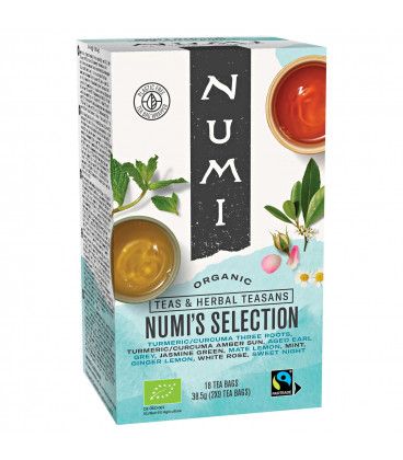 Zestaw Herbat BIO Numi's Collection 9 różnych smaków! 18 torebek Numi Organic Tea