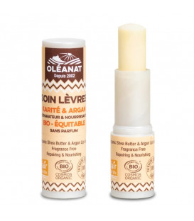 Oleanat shea butter & argan organic lip balm 4.5 g