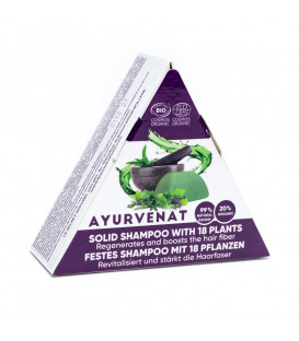 Ayurvenat solid shampoo bar organic 50g