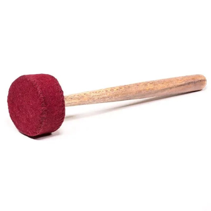 Pałeczka filcowa do mis z drewnianym uchwytem długość 27x średnica kulki 6cm 40g