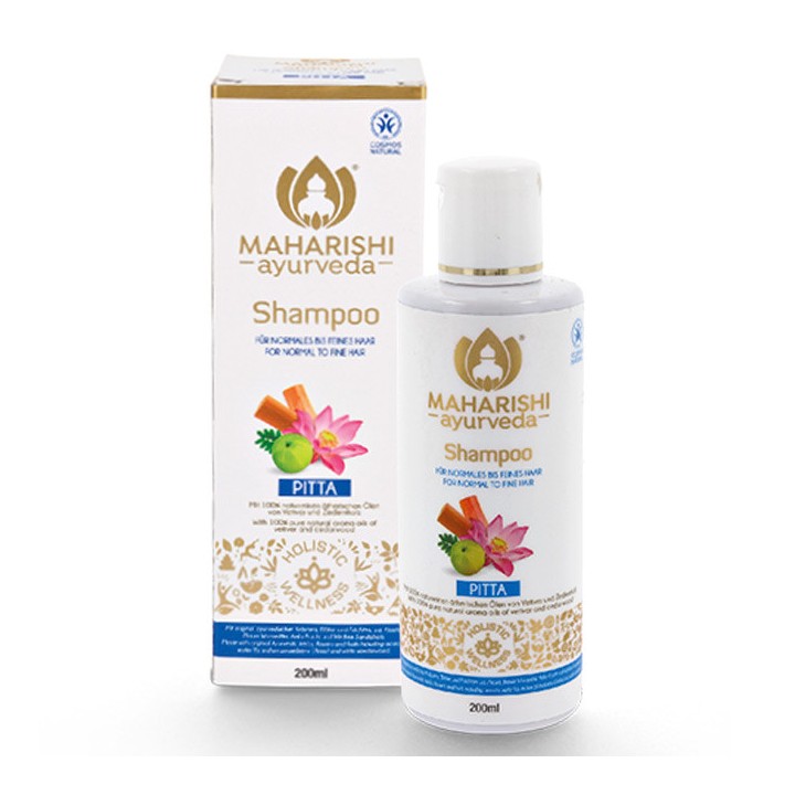 Ziołowy szampon do włosów cienkich i delikatnych Pitta 200 ml PREMIUM Maharishi Ayurveda(BDIH)