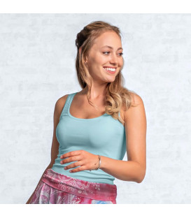 Yoga Top Bambusowy kolor: Turkusowy (rozm XS/34)
