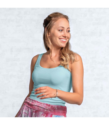 Yoga Top Bambusowy kolor: Turkusowy (rozm XS/34)