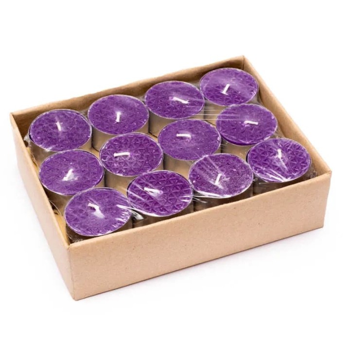 Zapachowe podgrzewacze Kwiat Życia o zapachu Lawendy, 12szt. - Fair Trade, Yogi & Yogini