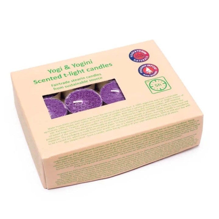 Zapachowe podgrzewacze Kwiat Życia o zapachu Lawendy, 12szt. - Fair Trade, Yogi & Yogini