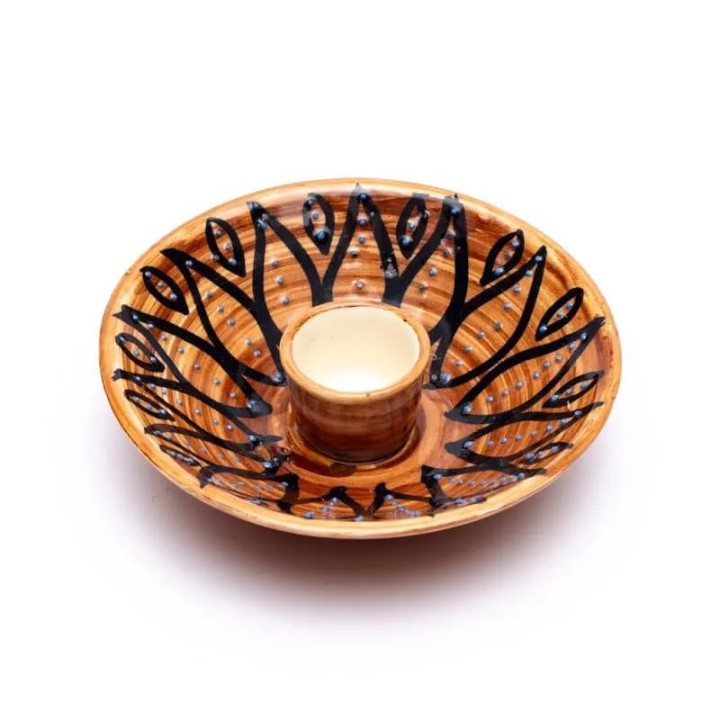 Palo santo incense burner brown 12.5x3.5 cm 160g