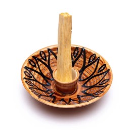 Palo santo incense burner brown 12.5x3.5 cm 160g