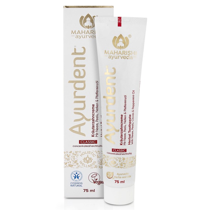 Pasta do zębów MOCNA Ayurdent Classic z neem miętą i goździkiem 75 ml PREMIUM Maharishi Ayurveda