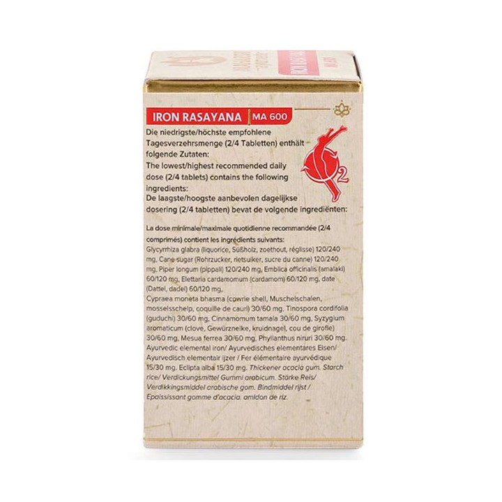 Herbal Iron Rasayana z żelazem 60 tabletek Maharishi Ayurveda