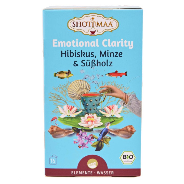 Herbata Emotional Detox (Clarity) (element wody: słodki hibiskus i mięta) 16 torebek Shoti Maa