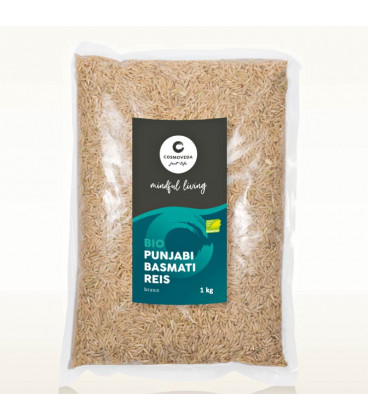Brązowy Ryż Punjabi Basmati BIO 1kg Cosmoveda