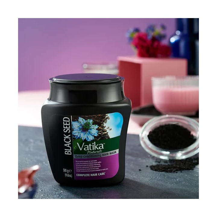 Maska do włosów z czarnuszką Vatika 1kg Dabur (Black seed mask)