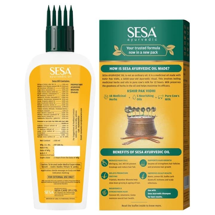 Olejek do włosów Sesa 50ml ajurwedyjska receptura