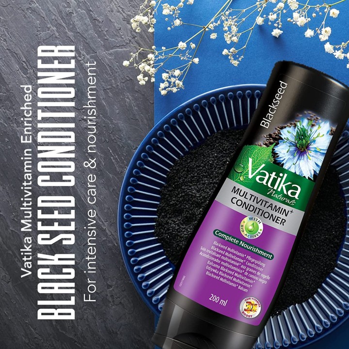 Regenerująca odżywka do włosów z czarnuszką Multivitamin 200ml Vatika Dabur