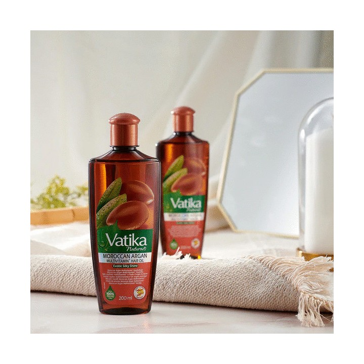Arganowy Olejek do włosów 200ml Vatika Dabur Włosy suche i potrzebujące odżywienia