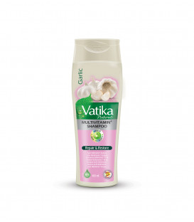 Szampon Czosnkowy z Henną Multivitamin 400ml Vatika Dabur - Wzmacniający, Włosy Łamliwe i Wypadające