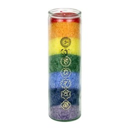 Chakra Candle Świeca czakralna 7 kolorów czakr z olejkami eterycznymi - 21x6.5 cm, Yogi &Y ogini
