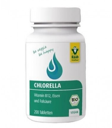 BIO Chlorella 200 tabletek (400 mg) Raab Vitalfood