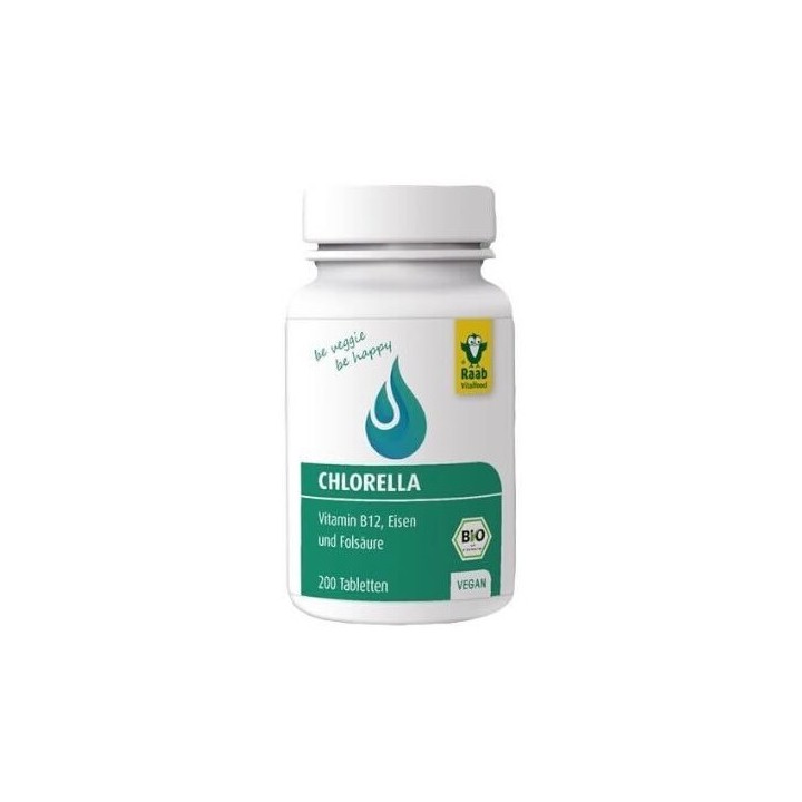 BIO Chlorella 200 tabletek (400 mg) Raab Vitalfood