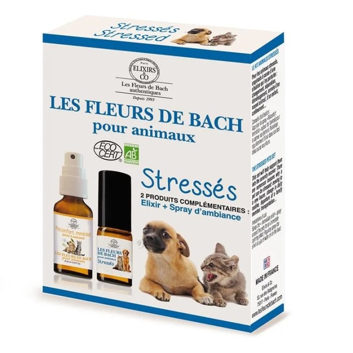Bach flowers for stressed pets set organic -- 10/20ml