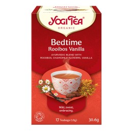 Herbata Spokojny Sen BEDTIME ROOIBOS VANILLA BIO 17 torebek Yogi Tea