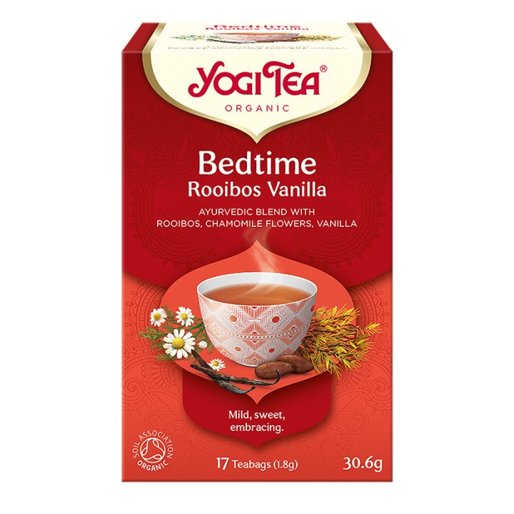 Herbata Spokojny Sen BEDTIME ROOIBOS VANILLA BIO 17 torebek Yogi Tea