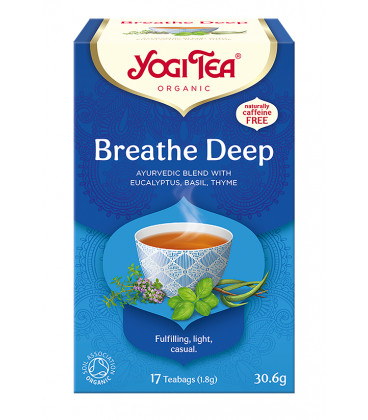 Herbata BREATHE DEEP Swobodny Oddech Yogi Tea BIO 17 torebek