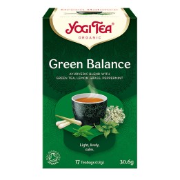 Herbata GREEN BALANCE Zielona harmonia BIO 17 torebek Yogi Tea