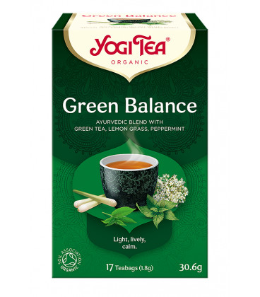 Herbata GREEN BALANCE Zielona harmonia BIO 17 torebek Yogi Tea