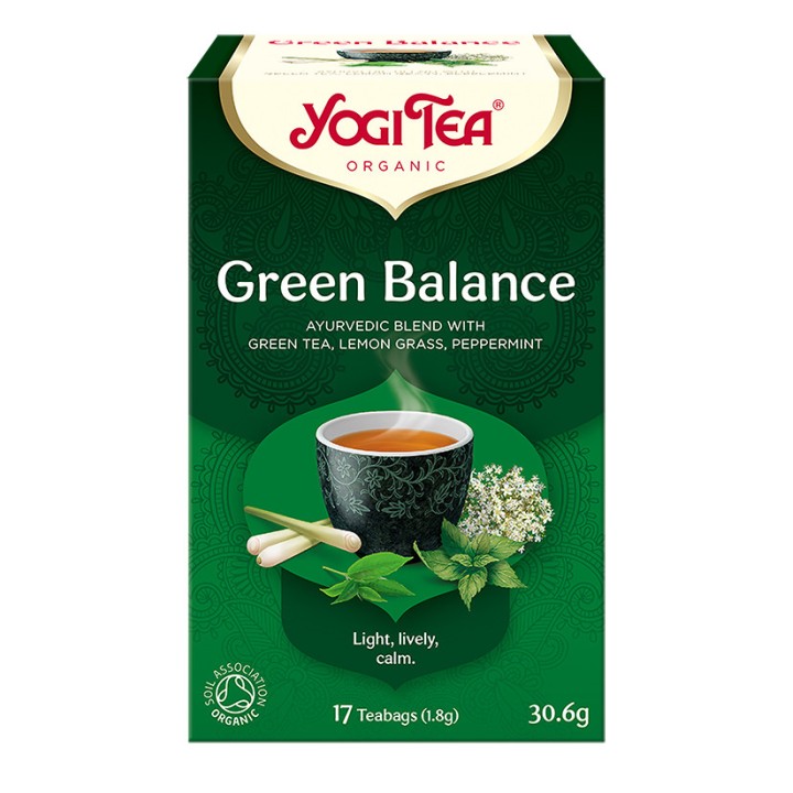 Herbata GREEN BALANCE Zielona harmonia BIO 17 torebek Yogi Tea