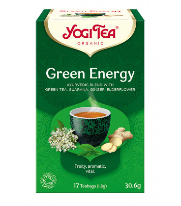 Herbata GREEN ENERGY Zielona energia BIO 17 torebek Yogi Tea
