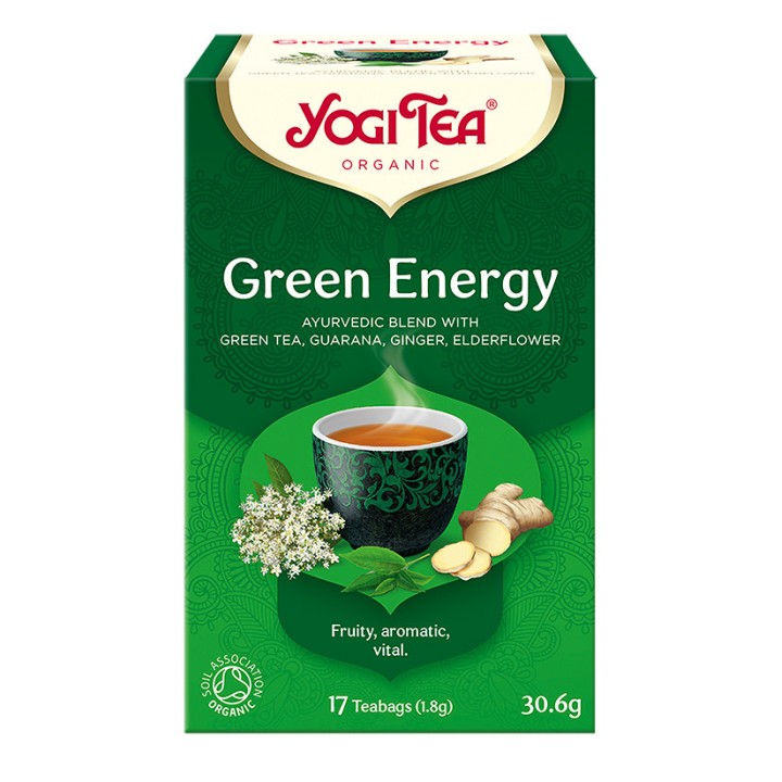 Herbata GREEN ENERGY Zielona energia BIO 17 torebek Yogi Tea