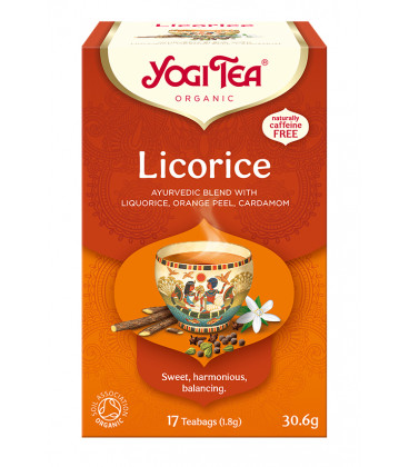 Herbata LICORICE Lukrecja BIO 17 torebek Yogi Tea