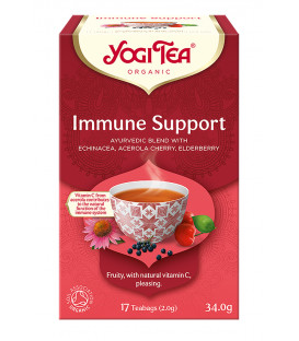 Herbata IMMUNE SUPPORT Na Odporność z wit C BIO 17 torebek YOGI TEA
