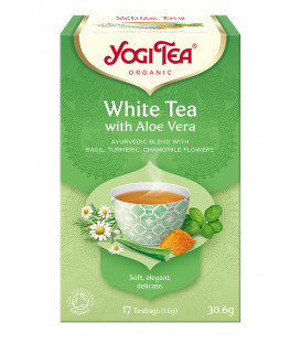 Herbata WHITE TEA Herbata biała z aloesem BIO 17 torebek Yogi Tea