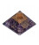Orgonit Piramida z Ametystu, symbol Flower of Life Odpromiennik, Rozmiar 7x7x6 cm