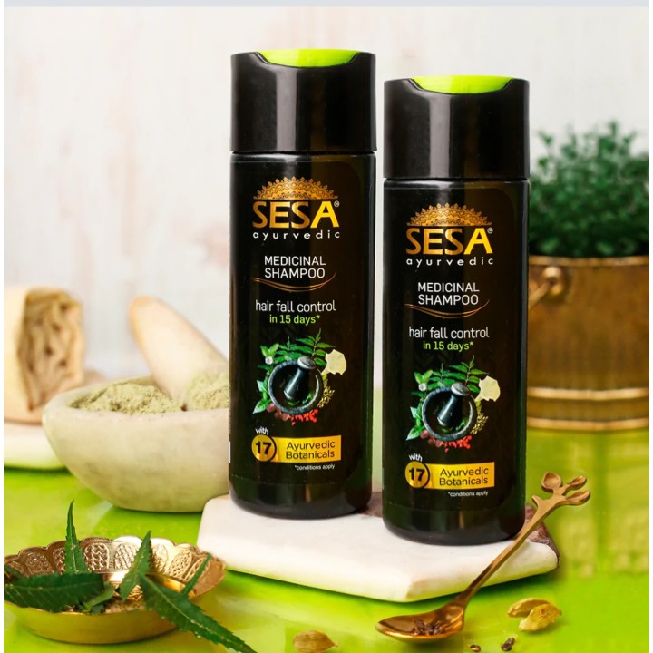 Szampon Ajurwedyjski Na Mocne Cebulki (Strong Roots Ayurvedic Shampoo) 200ml SESA