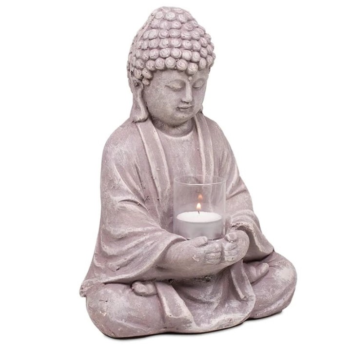 Buddha with candle holder 1020 g 20x14x28 cm