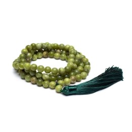 Mala z Jadeitem,  kuleczki 0.8cm